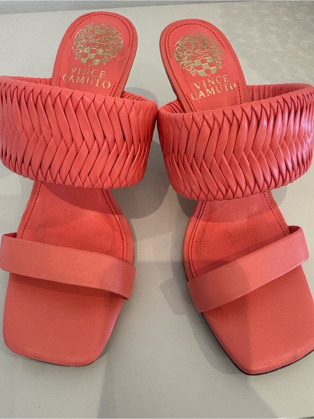 Vince Camuto Coral Braided Strap Slide Sandals